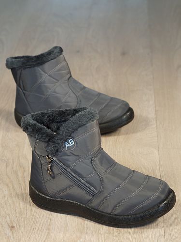 Легкие теплые дутики Замтари 7700 серые