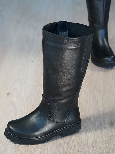 Зимние кожаные сапоги Дом Ботинка 2229 черные