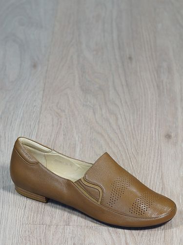 Кожаные демисезонные туфли Консент 13311 коричневые